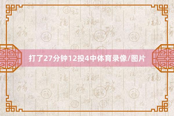 打了27分钟12投4中体育录像/图片