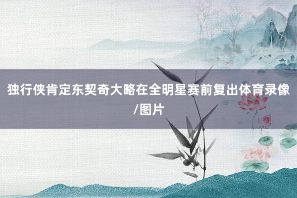 独行侠肯定东契奇大略在全明星赛前复出体育录像/图片