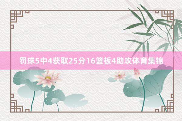罚球5中4获取25分16篮板4助攻体育集锦