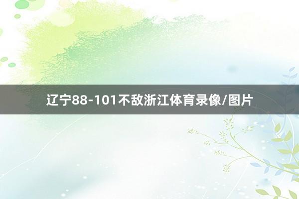 辽宁88-101不敌浙江体育录像/图片